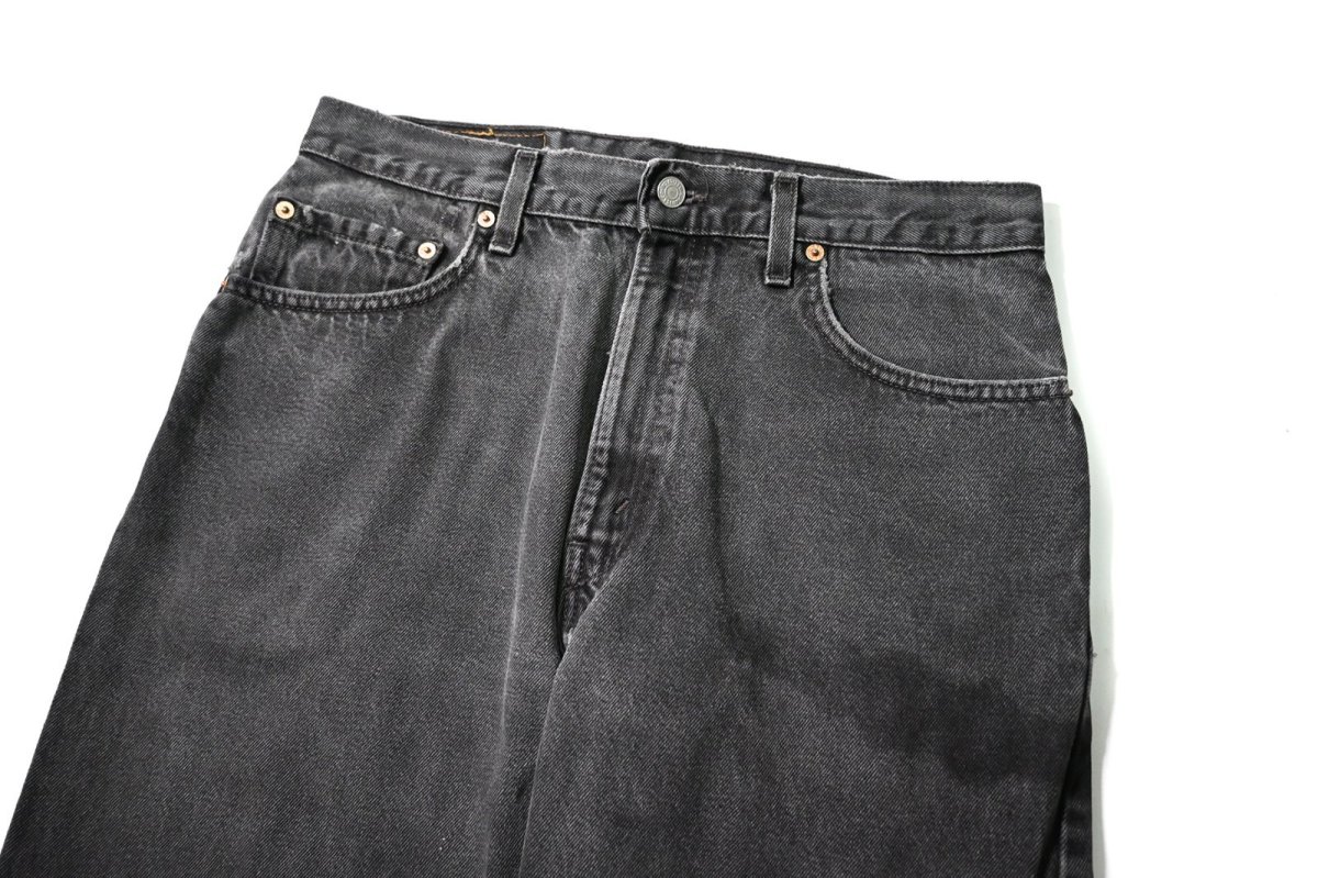 画像2: 99' Used Levi's 505 Denim Pants Black made in USA リーバイス (2)