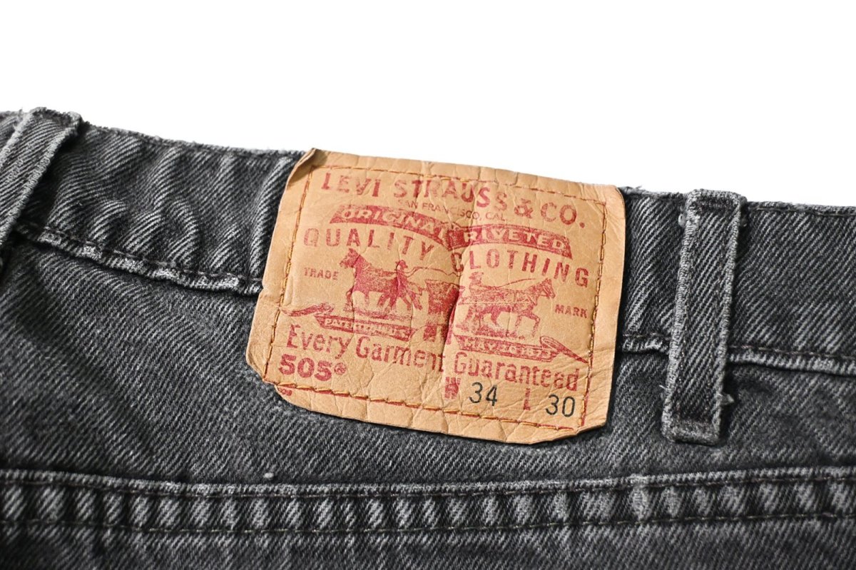 画像5: 98' Used Levi's 505 Denim Pants Black リーバイス (5)