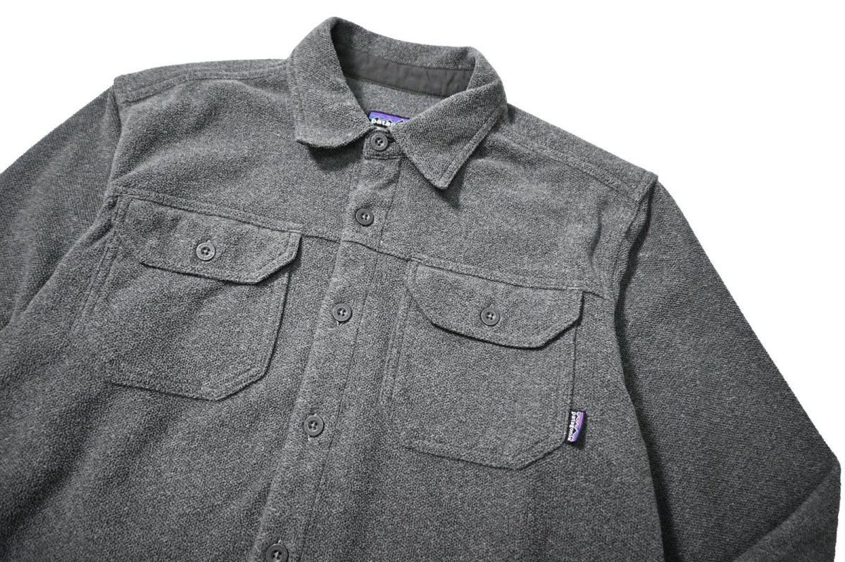 画像2: 12' Used patagonia Piqué Fleece Shirt パタゴニア (2)