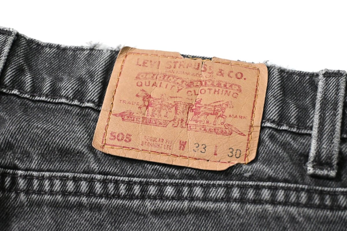画像5: 96' Used Levi's 505 Denim Pants Black made in USA リーバイス (5)