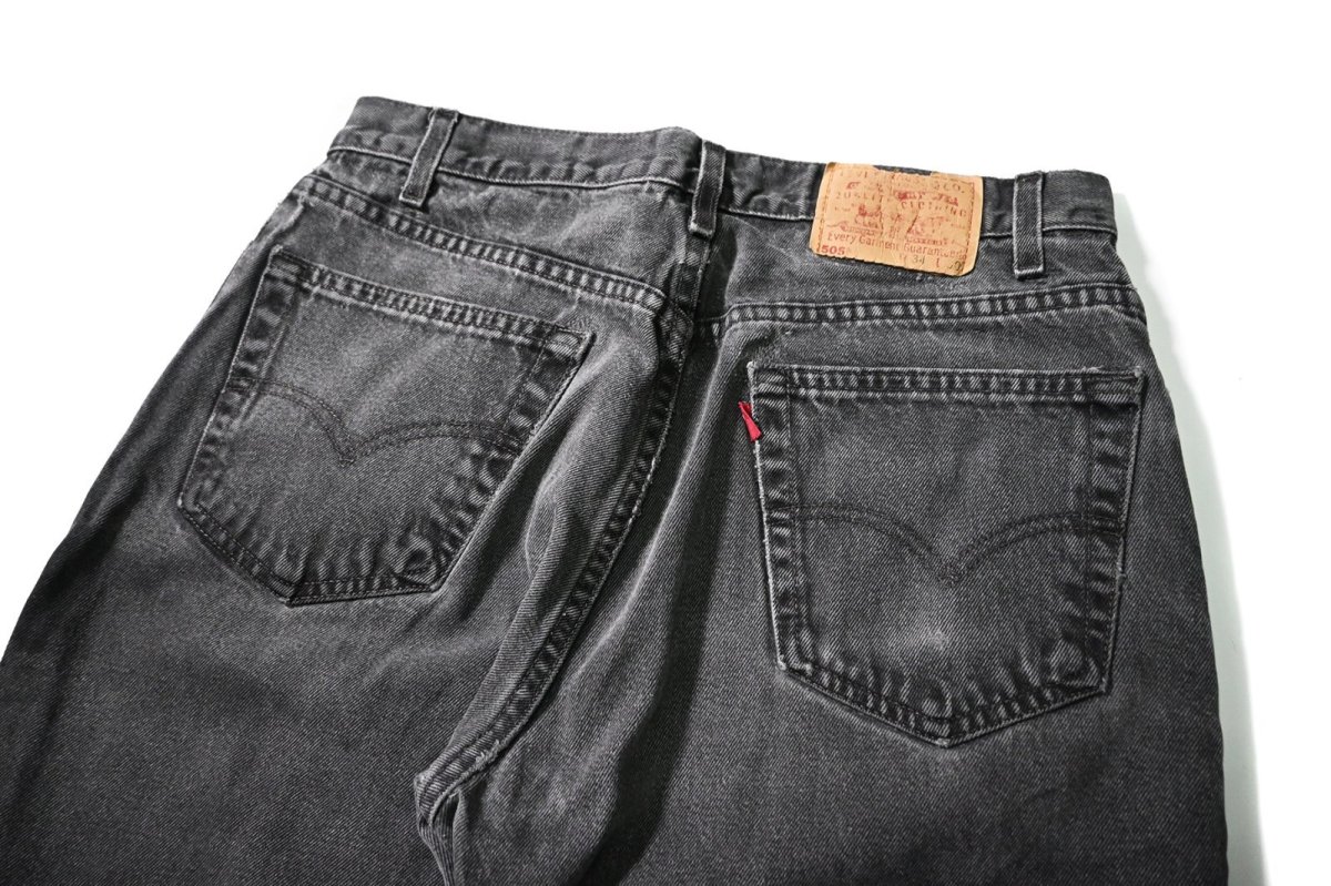 画像4: 99' Used Levi's 505 Denim Pants Black made in USA リーバイス (4)