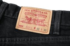 画像5: 98' Used Levi's 505 Denim Pants Black made in Canada リーバイス (5)