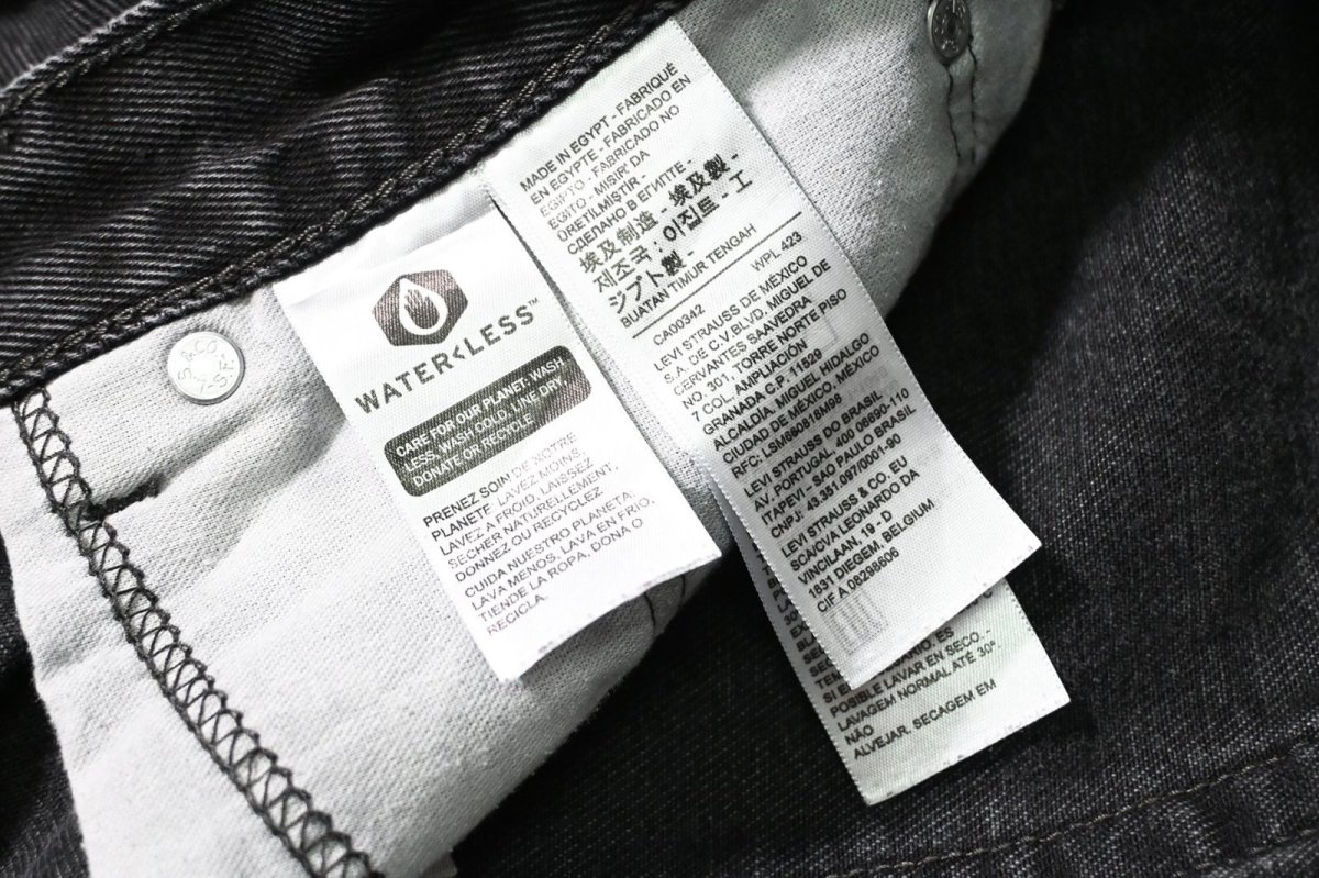 画像8: Used Levi's 505 Denim Pants Black リーバイス (8)