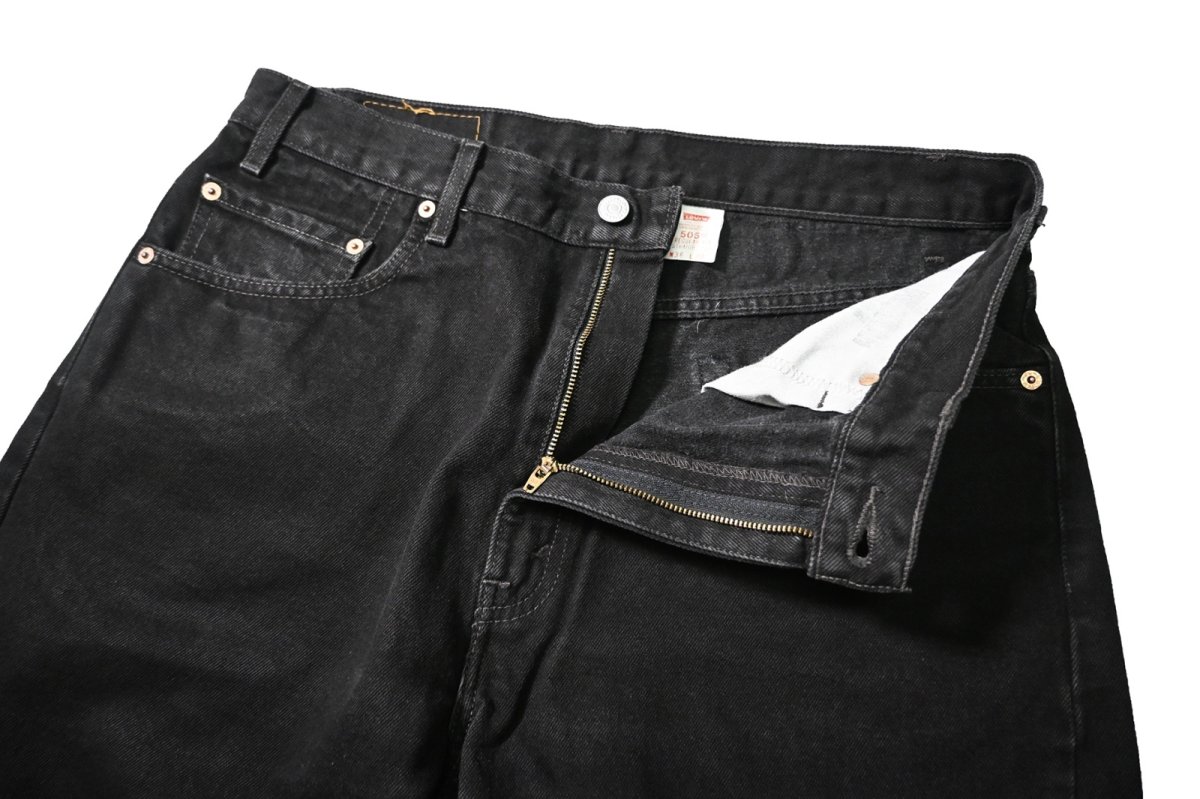 画像6: 99' Used Levi's 505 Denim Pants Black リーバイス (6)