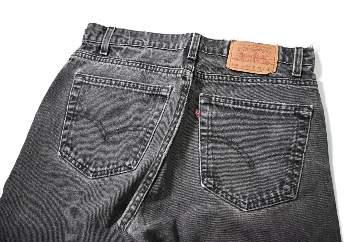 画像4: 96' Used Levi's 505 Denim Pants Black made in USA リーバイス (4)