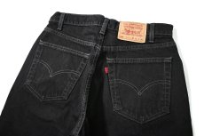 画像4: 98' Used Levi's 505 Denim Pants Black made in Canada リーバイス (4)