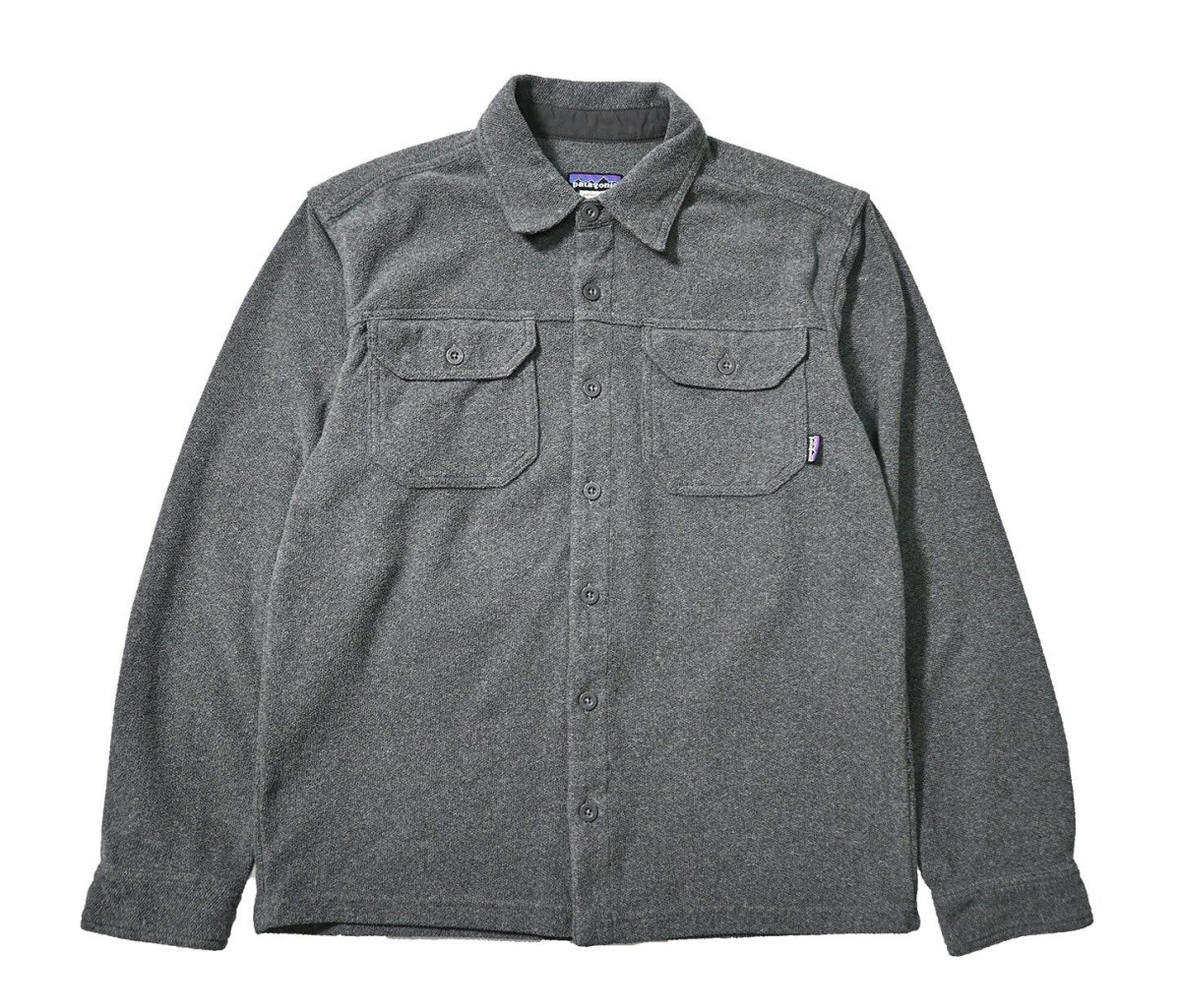 画像1: 12' Used patagonia Piqué Fleece Shirt パタゴニア (1)