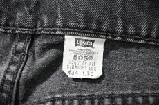 画像7: 98' Used Levi's 505 Denim Pants Black リーバイス (7)
