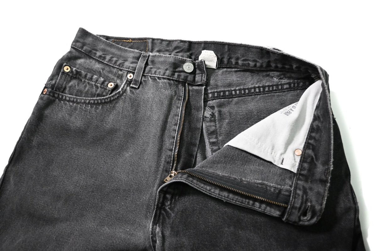画像6: 99' Used Levi's 505 Denim Pants Black made in USA リーバイス (6)