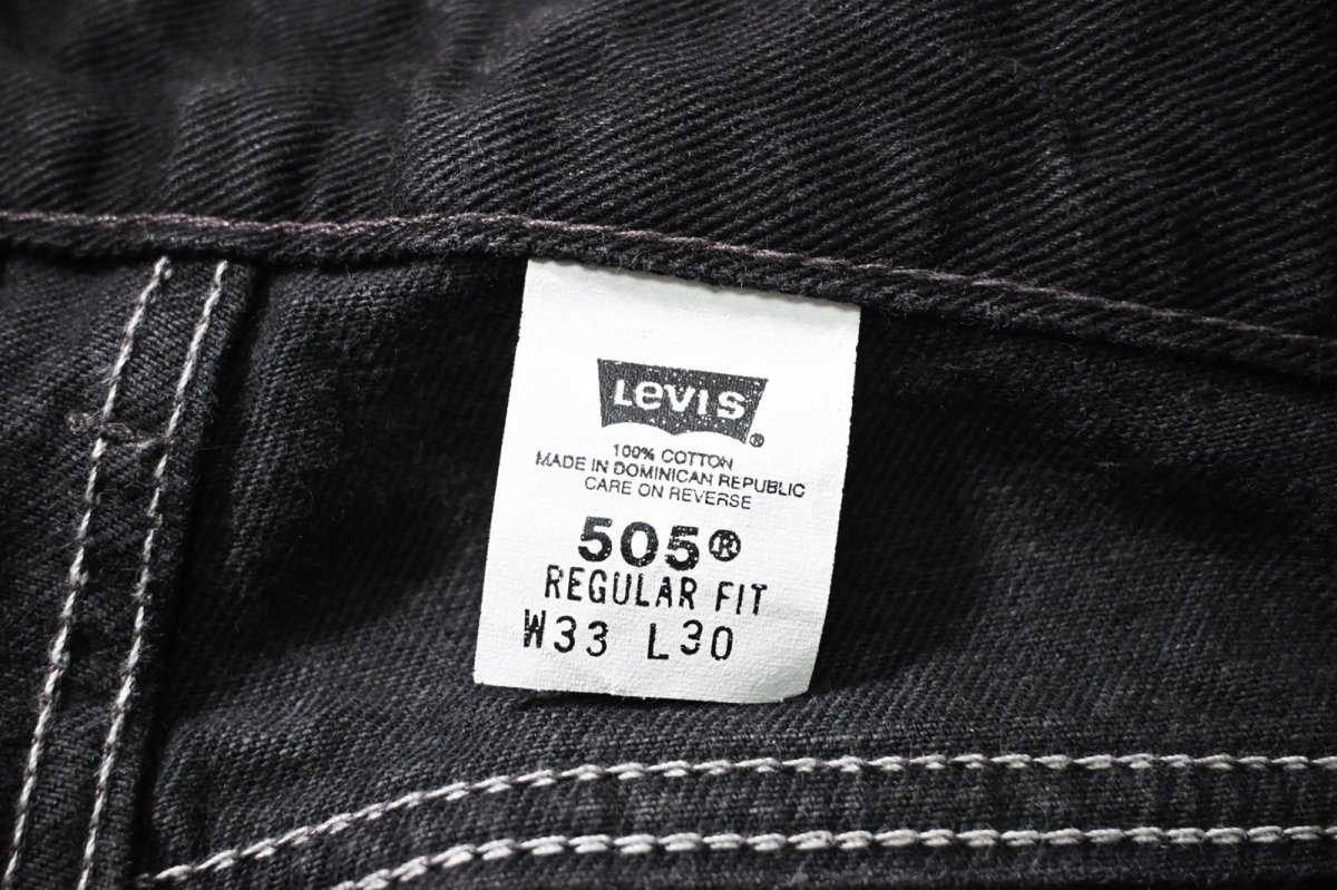 画像7: 02' Used Levi's 505 Denim Pants Black リーバイス (7)