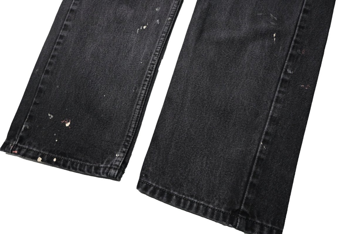 画像3: Used Levi's 505 Denim Pants Black リーバイス (3)