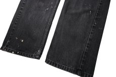 画像3: Used Levi's 505 Denim Pants Black リーバイス (3)