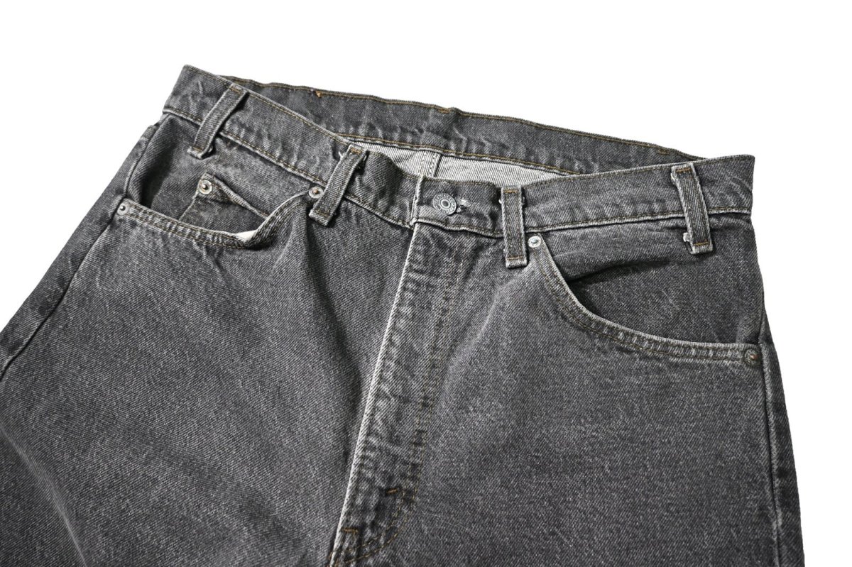 画像2: 87' Used Levi's 505 Denim Pants Black made in USA リーバイス 先染め (2)