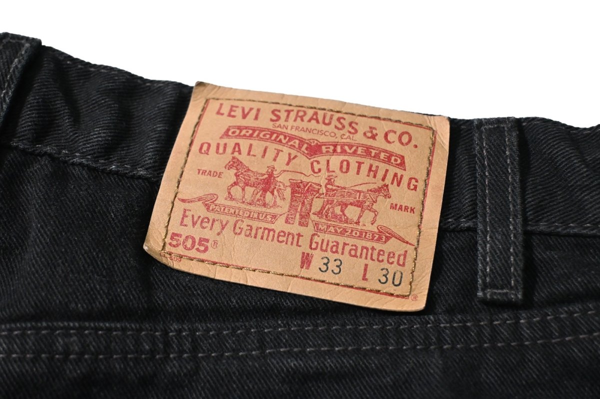 画像5: 02' Used Levi's 505 Denim Pants Black リーバイス (5)