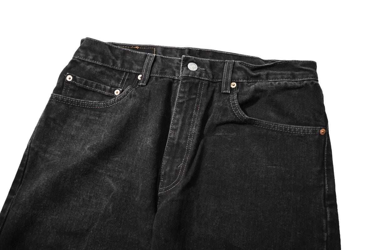 画像2: 01' Used Levi's 505 Denim Pants Black リーバイス (2)