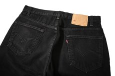 画像4: 99' Used Levi's 505 Denim Pants Black リーバイス (4)