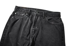 画像2: Used Levi's 505 Denim Pants Black リーバイス (2)