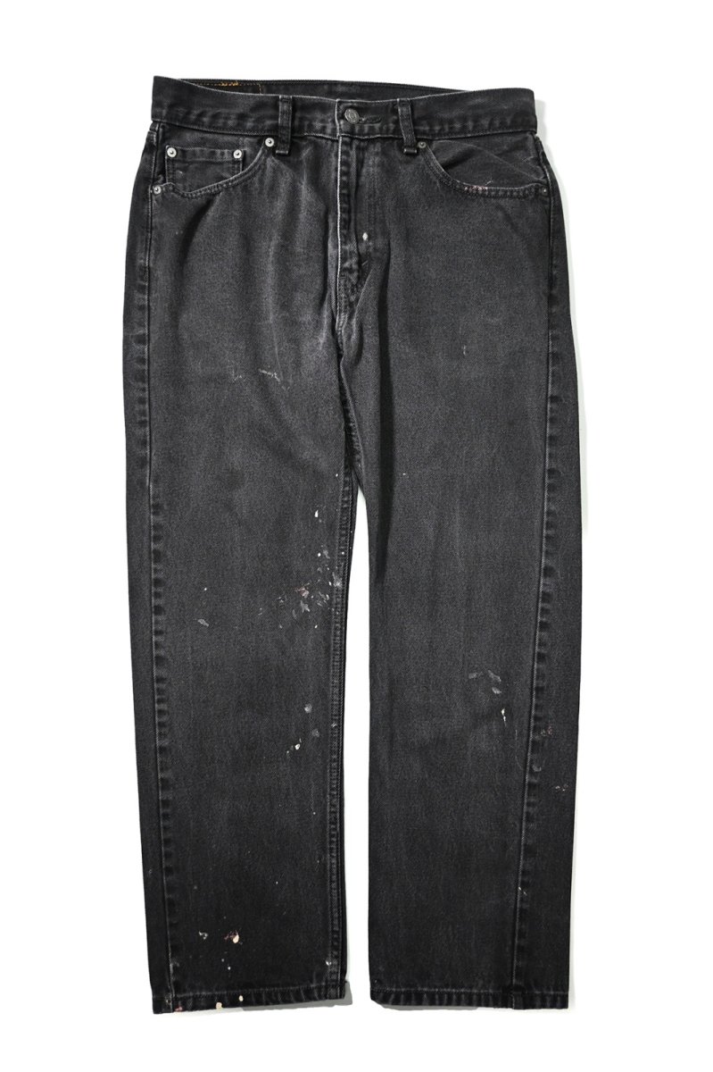 画像1: Used Levi's 505 Denim Pants Black リーバイス (1)