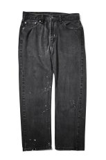 画像1: Used Levi's 505 Denim Pants Black リーバイス (1)