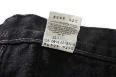 画像8: 99' Used Levi's 505 Denim Pants Black リーバイス (8)