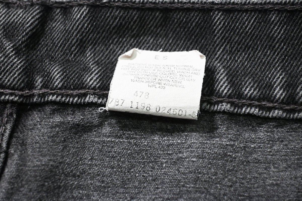 画像8: 98' Used Levi's 505 Denim Pants Black リーバイス (8)