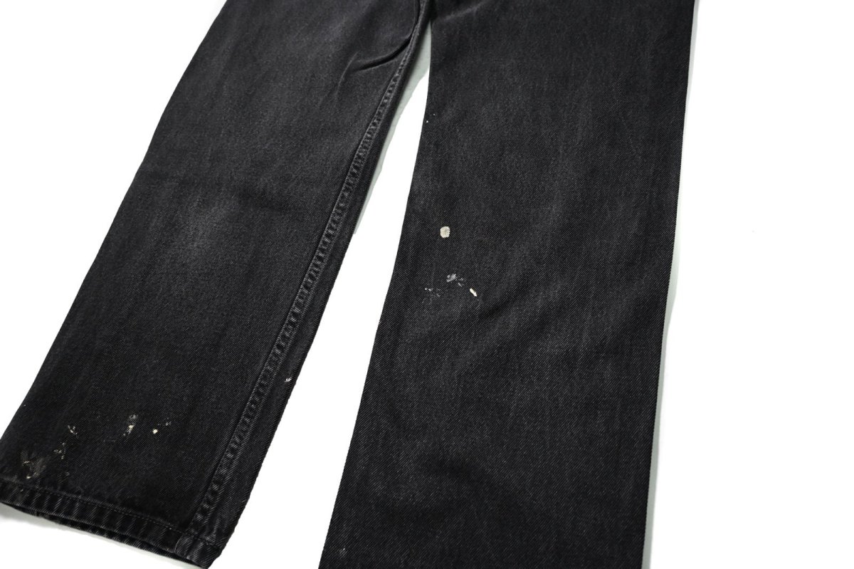 画像4: Used Levi's 505 Denim Pants Black リーバイス (4)