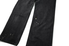 画像4: Used Levi's 505 Denim Pants Black リーバイス (4)