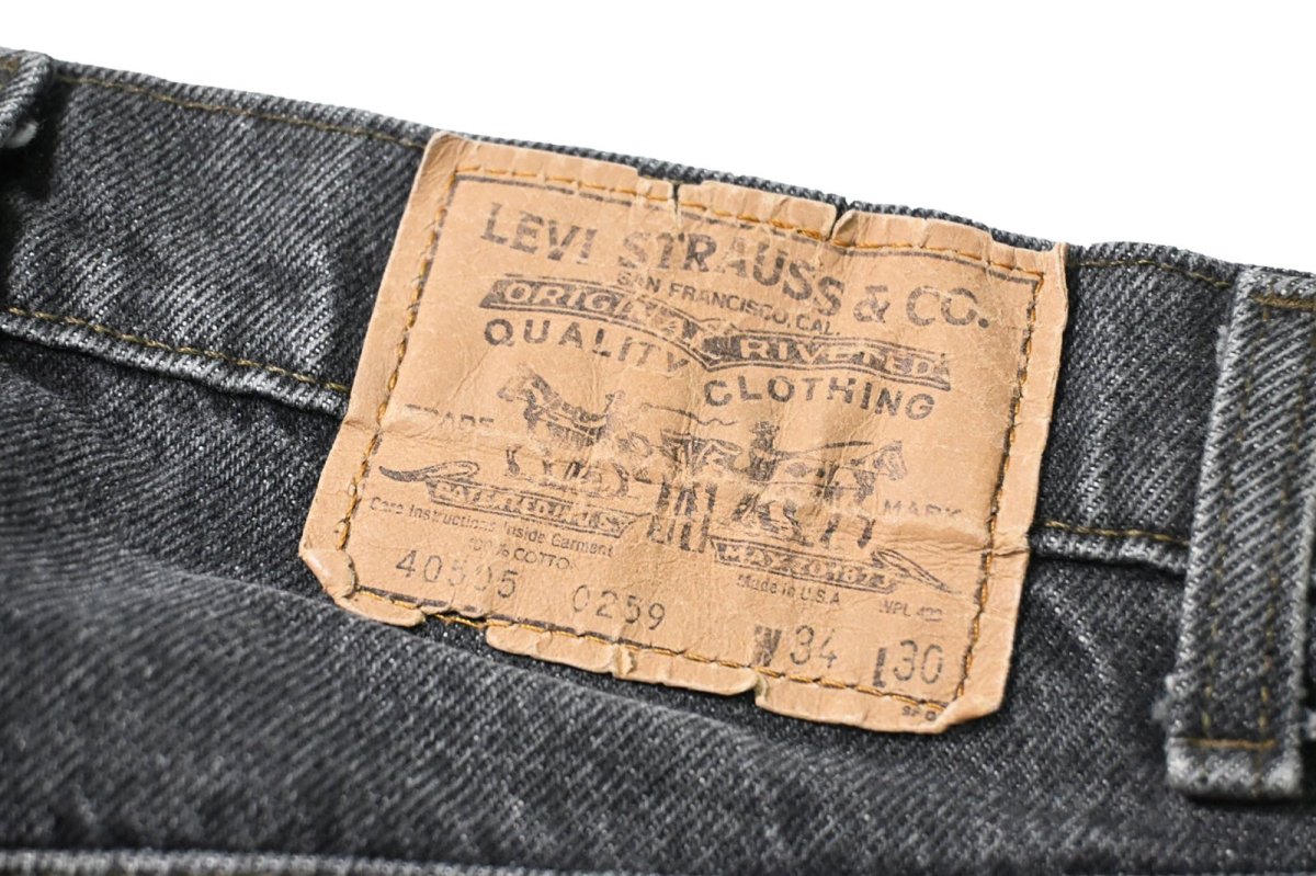 画像5: 87' Used Levi's 505 Denim Pants Black made in USA リーバイス 先染め (5)