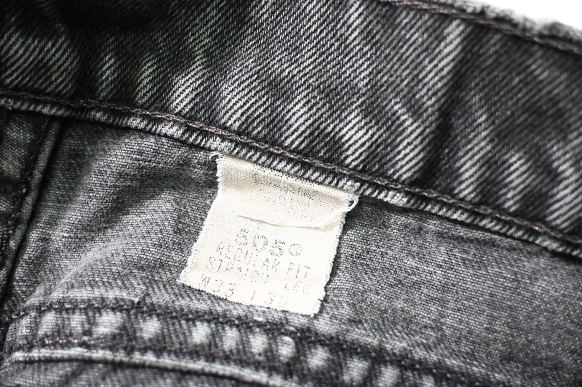 画像8: 96' Used Levi's 505 Denim Pants Black made in USA リーバイス (8)