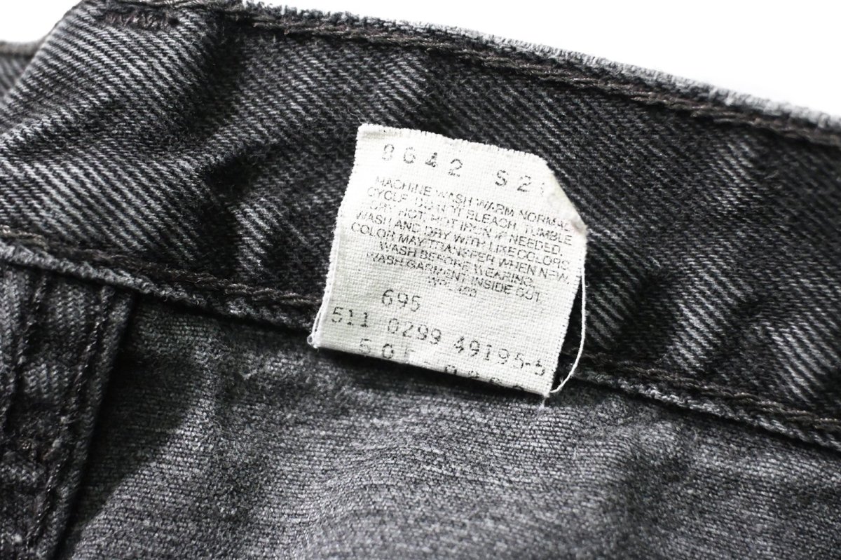 画像8: 99' Used Levi's 505 Denim Pants Black made in USA リーバイス (8)