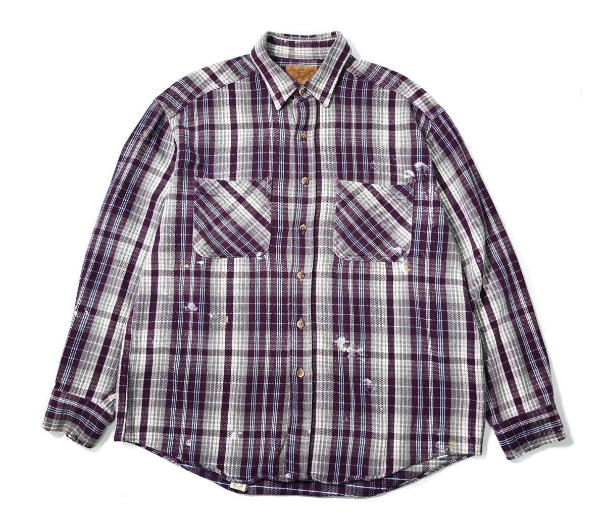 画像1: 90s Used St John's Bay Heavy Flannel Shirt (1)