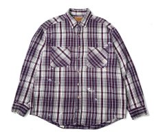 画像1: 90s Used St John's Bay Heavy Flannel Shirt (1)