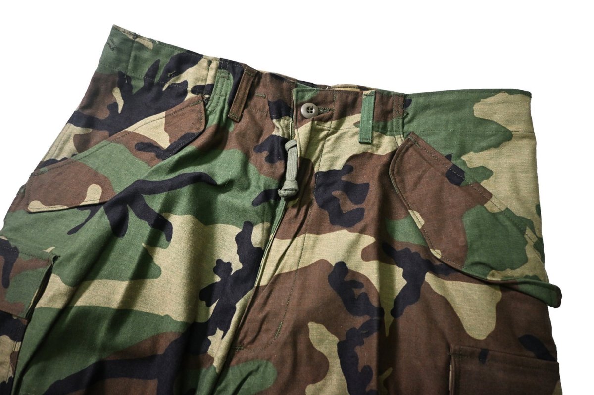 画像2: 80s Deadstock Us Army M-65 Field Pants Woodland Camo (2)