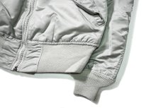 画像3: 90s Deadstock GREENBRIER MA-1 Flight Jacket Grey made in USA (3)