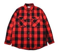 画像1: 80-90s Used Private Property Heavy Flannel Shirt made in USA (1)