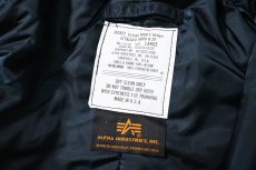 画像5: 90s Deadstock Alpha N-2B Flight Jacket Navy made in USA (5)