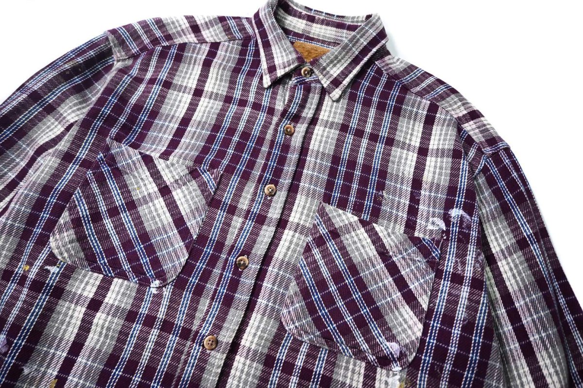 画像2: 90s Used St John's Bay Heavy Flannel Shirt (2)