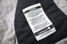 画像8: 19' Used Carhartt FR Duck Quilt Lined Traditional Coat Black (8)