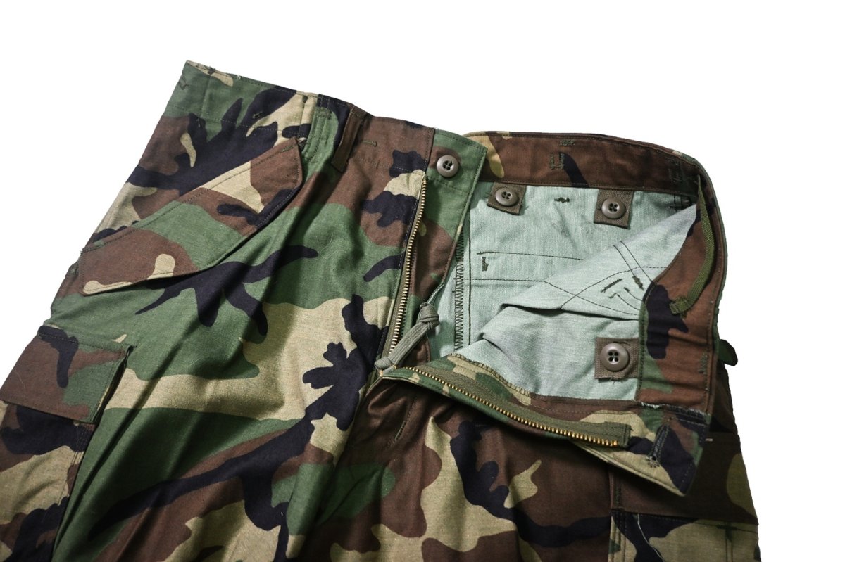 画像5: 80s Deadstock Us Army M-65 Field Pants Woodland Camo (5)