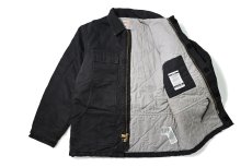 画像6: 19' Used Carhartt FR Duck Quilt Lined Traditional Coat Black (6)