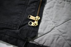 画像5: 19' Used Carhartt FR Duck Quilt Lined Traditional Coat Black (5)
