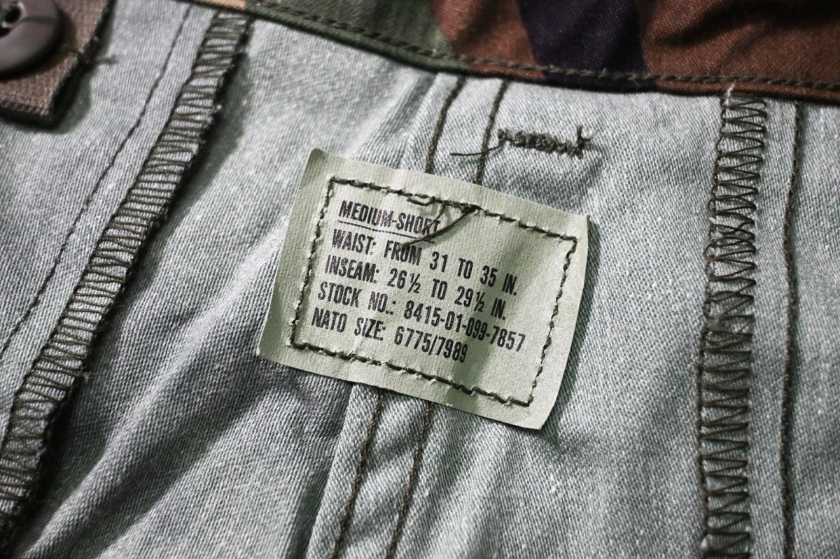 画像6: 80s Deadstock Us Army M-65 Field Pants Woodland Camo (6)