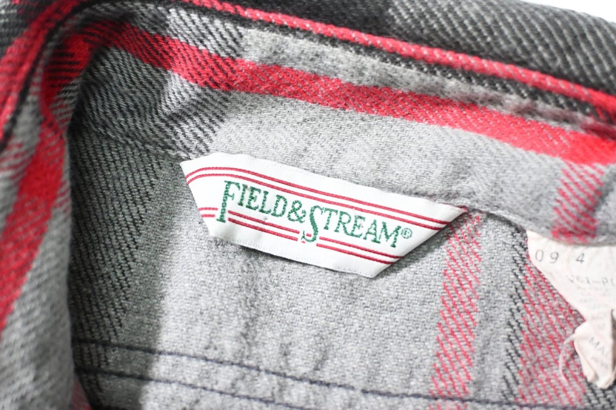 画像4: 90s Used Field&Stream Heavy Flannel Shirt made in USA (4)