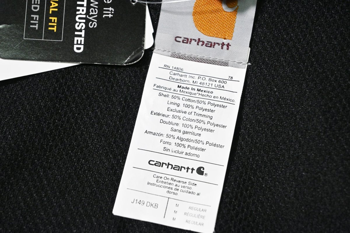 画像5: 12' Deadstock Carhartt Thermal Lined Zip Sweat Hoodie Dark Brown (5)