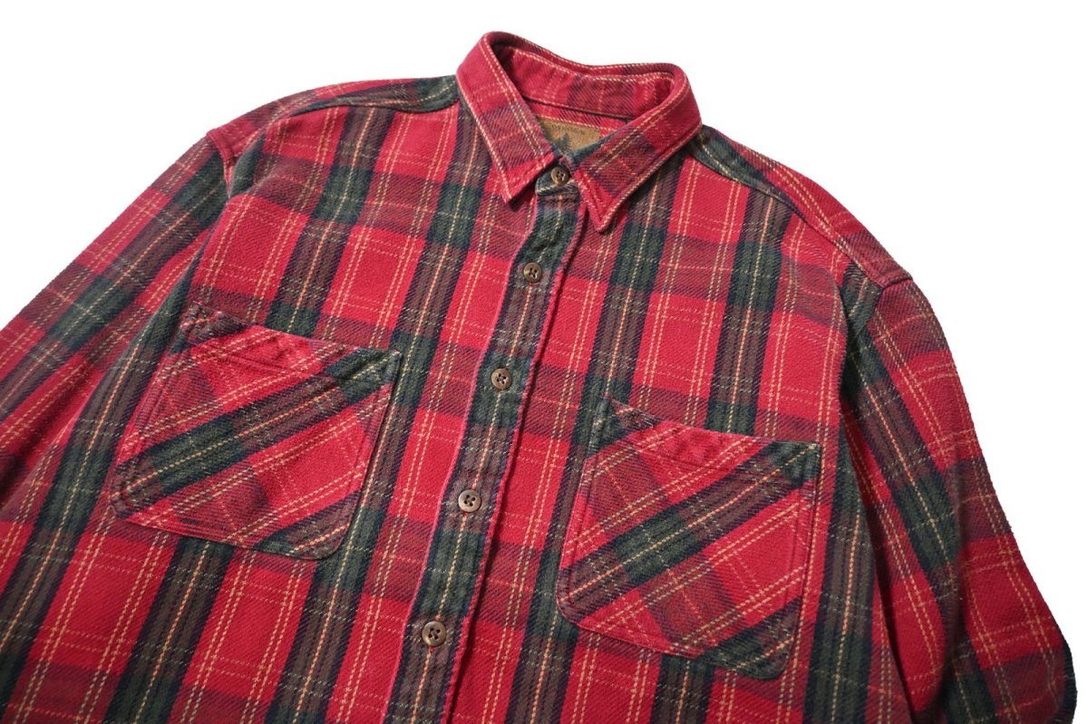 画像2: 90-00s Used St John's Bay Heavy Flannel Shirt (2)