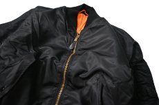 画像2: 90s Deadstock GREENBRIER MA-1 Flight Jacket Black made in USA (2)