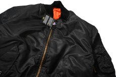 画像2: 90s Deadstock GREENBRIER MA-1 Flight Jacket Black made in USA (2)