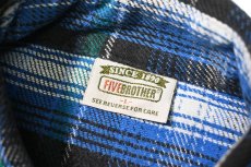 画像4: 90s Used Five Brother Heavy Flannel Shirt (4)