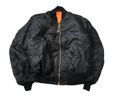 画像1: 90s Deadstock GREENBRIER MA-1 Flight Jacket Black made in USA (1)
