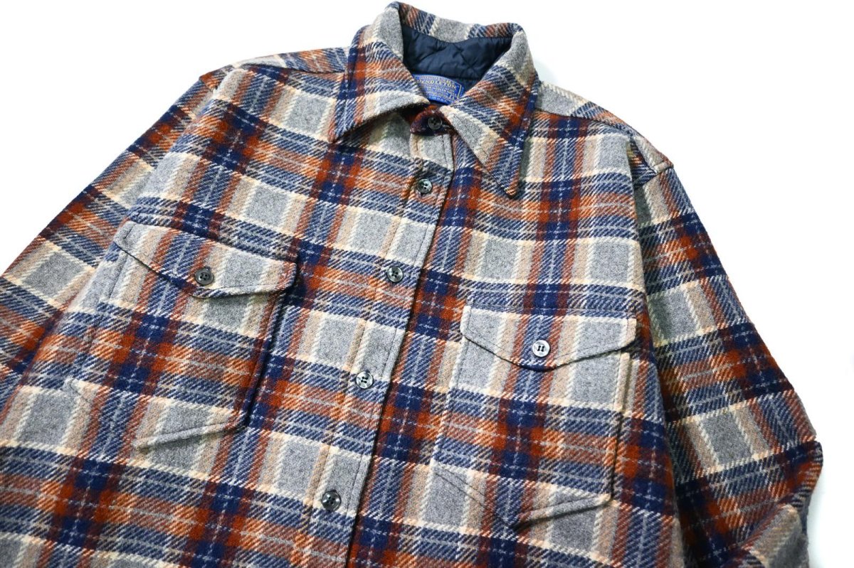 画像2: 70s Used Pendleton Wool Shirt made in USA (2)